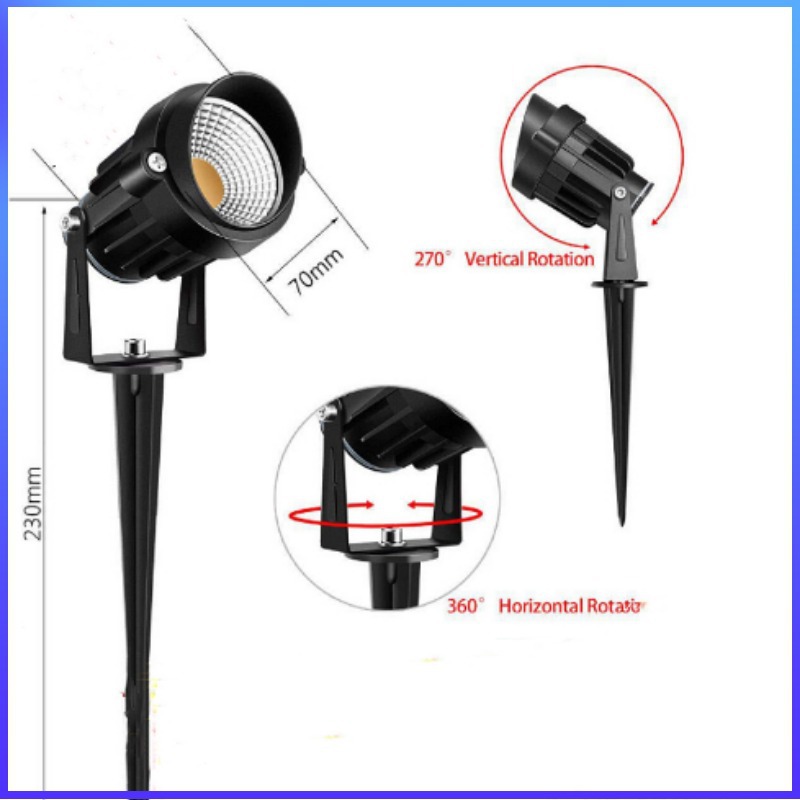 led ground plug lawn light, outdoor lawn light, garden light, ground plug light, high voltage IP6512V-220V, garden art light Specification drawing