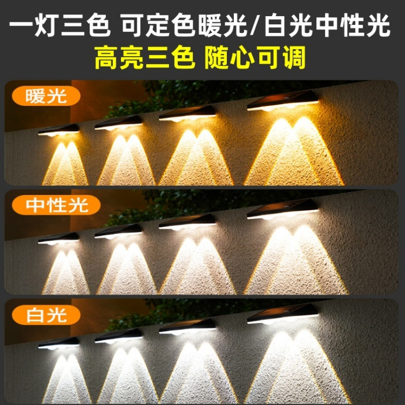 Factory direct sales and wholesale of solar outdoor garden lights, household fence wall lights, outdoor landscape waterproof wall-washing lights Application Scenario