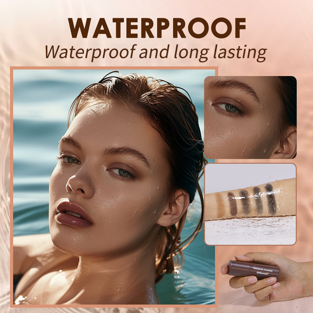 Cross-border lakerain hairline powder stick, water-repellent, sweat-proof, contouring, shadow powder, filling, hair replacement and seam powder wholesale Application Scenario