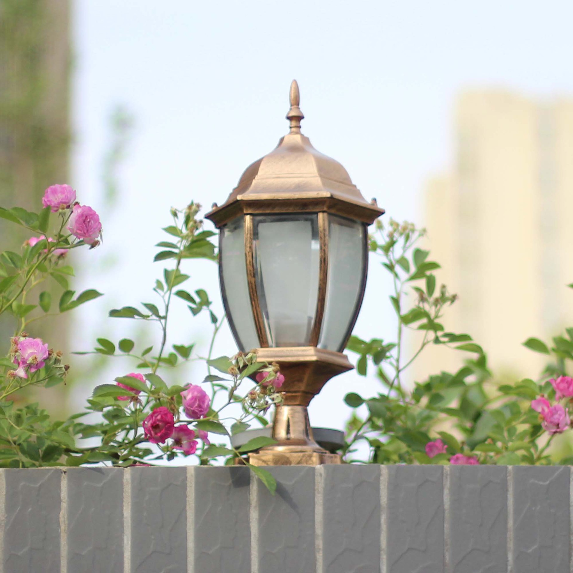 Fence lights, outdoor column head lights, door column lights, courtyard lights, wall head lights, gate lights, column lights, waterproof villas, new rural areas full figure