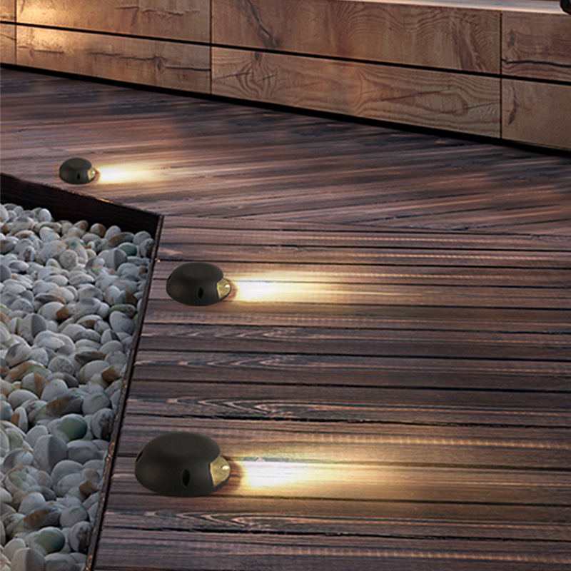 LED transparent ground lights 2W/3W/4W, walkway lights, plank road lights, waterproof square circular surface-mounted transparent ground lights Application Scenario