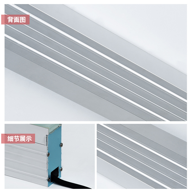 LED long strip ground lights, outdoor step lights, outdoor square linear ground lights, embedded line lighting lights Specification drawing