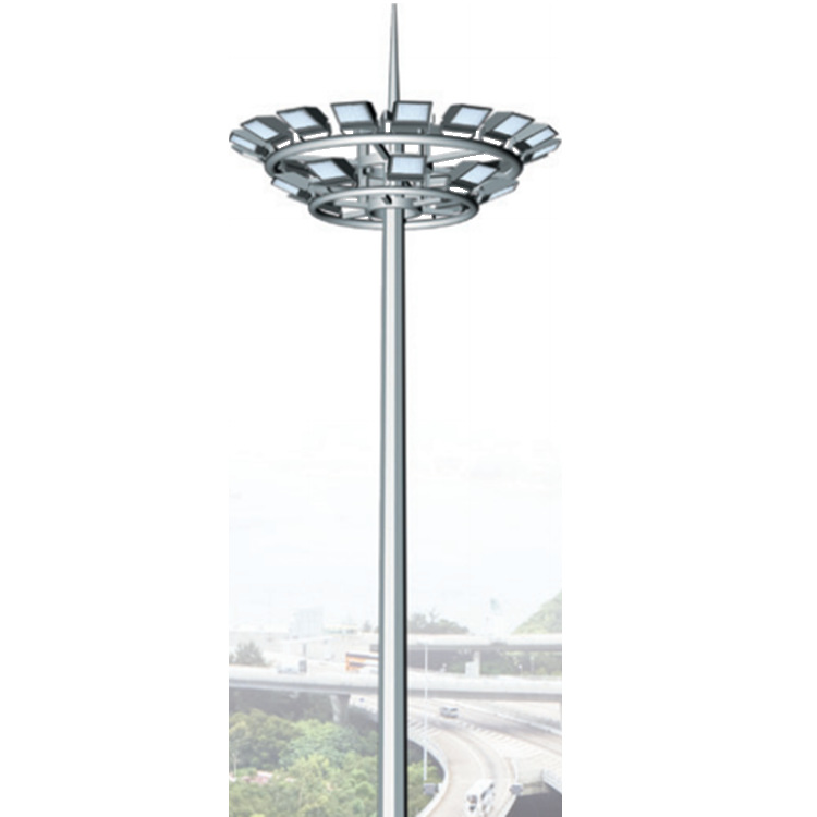 Factory square high mast light, outdoor street lamp pole, stadium 20-meter lifting high mast light, pier LED street lamp Item Picture