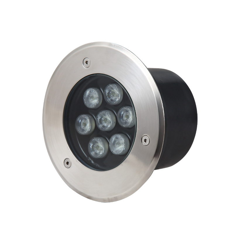 LED ground light 㠌 in-type outdoor buried waterproof tree lighting 304 stainless steel buried light circular square buried light Specification drawing