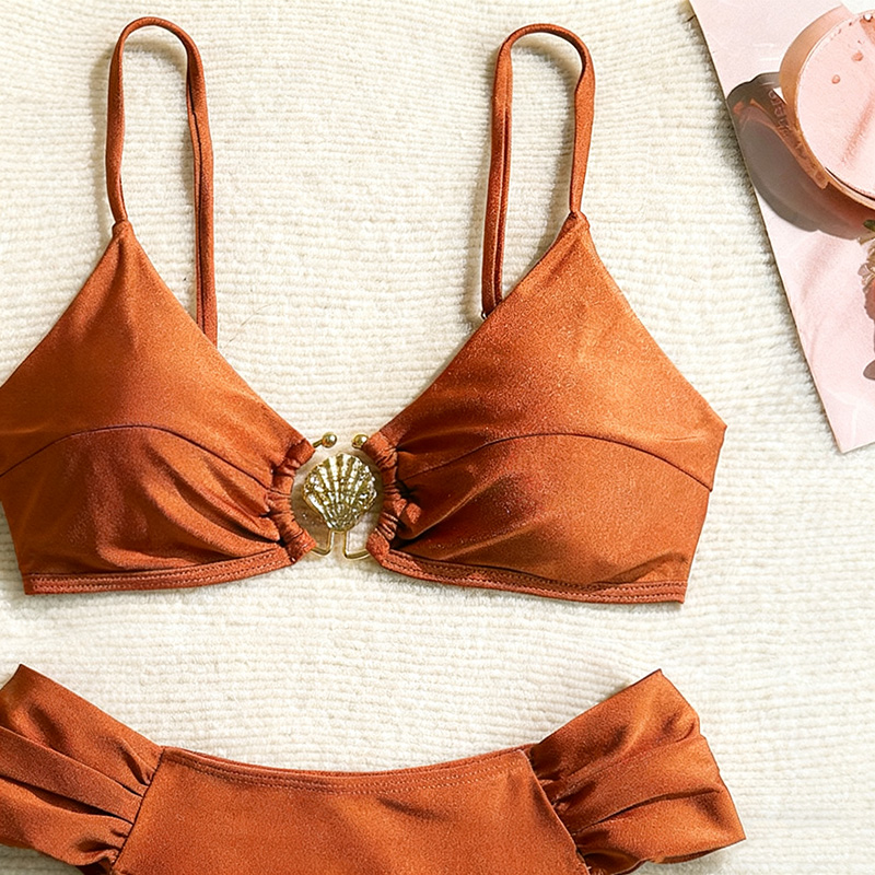 Women's Two-Piece Swimsuit, Sexy Beach Quick-Drying Bikini Swimming Set Specification drawing