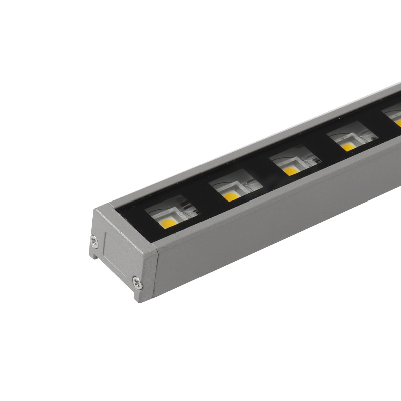 Outdoor waterproof linear light, hotel building linear low-power wall-washing light, single color 12w512, external control RGB Item Picture