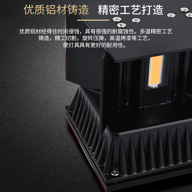 Youdaoplaceholder0 LED outdoor waterproof double-head wall lamp, villa courtyard dimming column, balcony exterior wall, staircase, gate decoration Item Picture