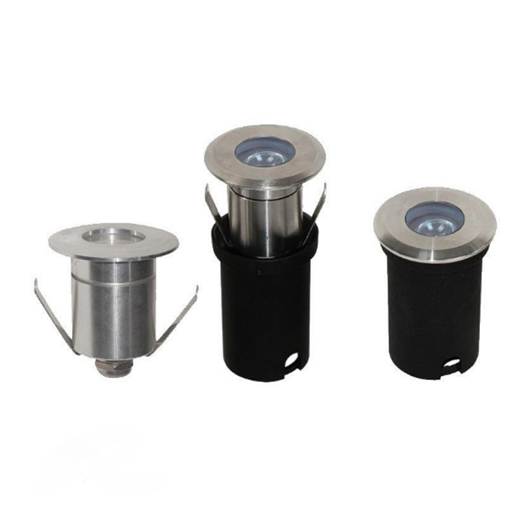 LED small ground lights 1W, 3W, 5W outdoor waterproof stainless steel side-emitting small ground lights, breathing lights, step lights Specification drawing