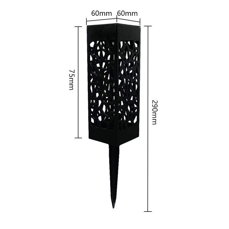 Solar lawn lights, outdoor waterproof hollowed-out lights, campsite insert lights, shadow lights, landscape lights, courtyard lights, decorative lights Application Scenario