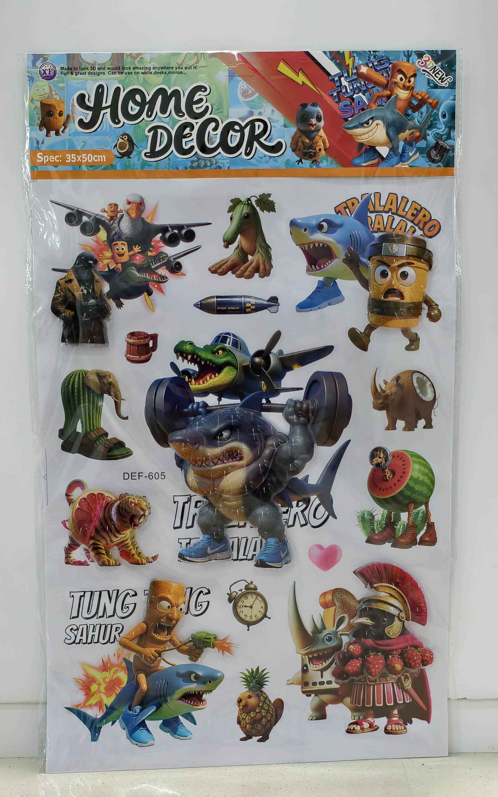 DEF Shan Hai Jing layer upon layer decorative stickers Application Scenario
