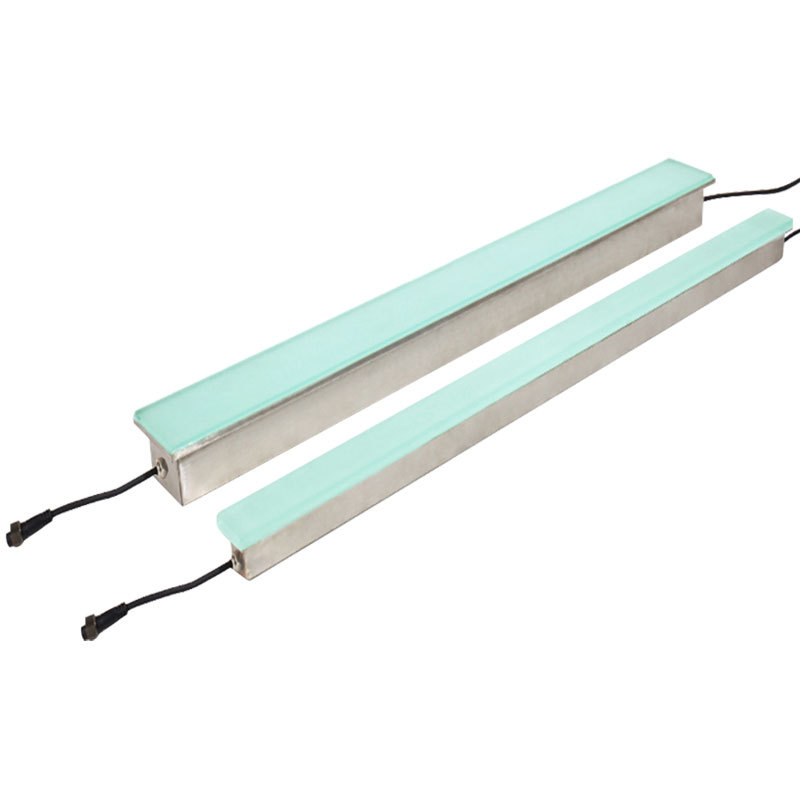 led floor tile light, long square arc-shaped luminous line, embedded outdoor waterproof buried light, sensor floor light Item Picture