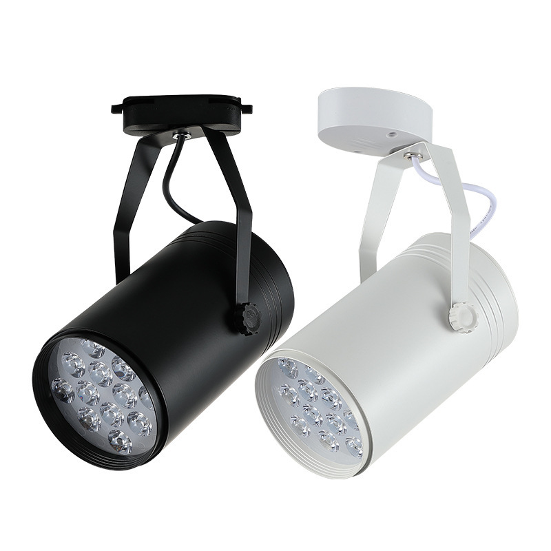 LED colored track lights, seven-color spotlights, dance studio automatic color-changing lights, bar atmosphere lights, KTV spotlights, exposed installation Item Picture