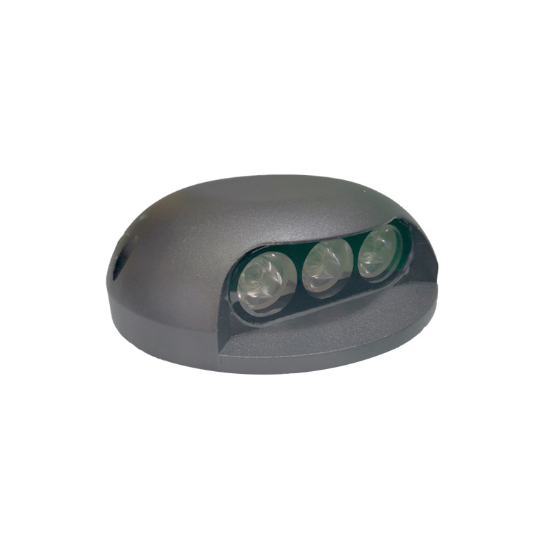Internet-famous walkway lights, seven-color variable light running track lights, side-emitting step lights, hole-free buried lights, turtle-back lights, turtle-shell lights details Picture