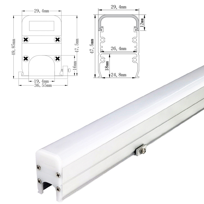 led outdoor contour lights, seven-color marquee lights, building, bridge, hotel exterior wall lighting project, waterproof guardrail pipes Application Scenario