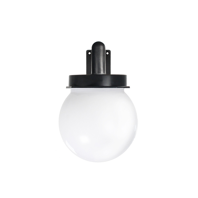 Solar-powered corrugated ball wall lamps, solar lamps, outdoor garden lamps, automatic lighting when it gets dark, outdoor corridor night lights Item Picture