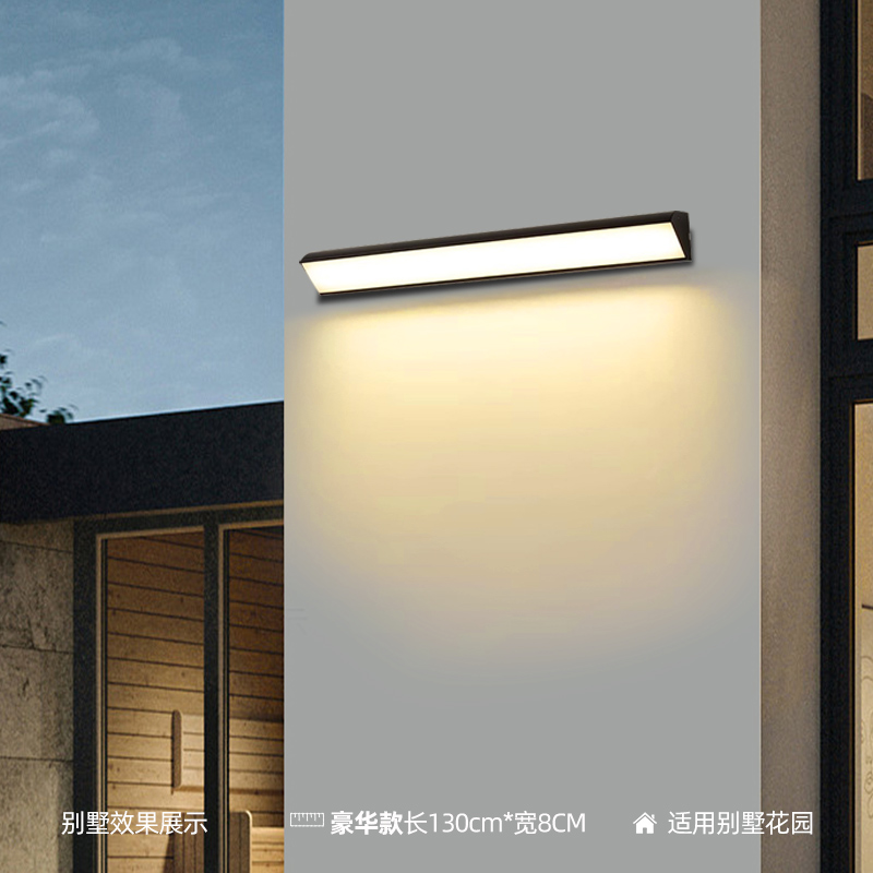 Straight-line long right-angle wall lamps, table lamps, courtyard entrance lamps, balcony corridor lighting lamps, aluminum villa fence lamps Specification drawing