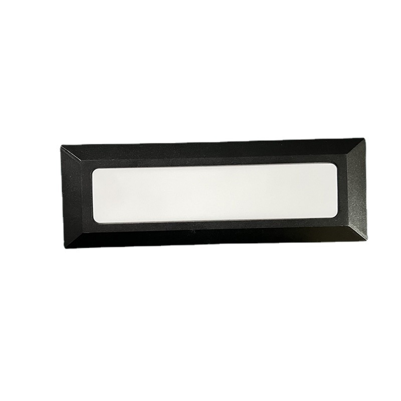 Exposed wall base light, outdoor waterproof aluminum rectangular floor base light, step and staircase light, outdoor square step light, 6W Application Scenario