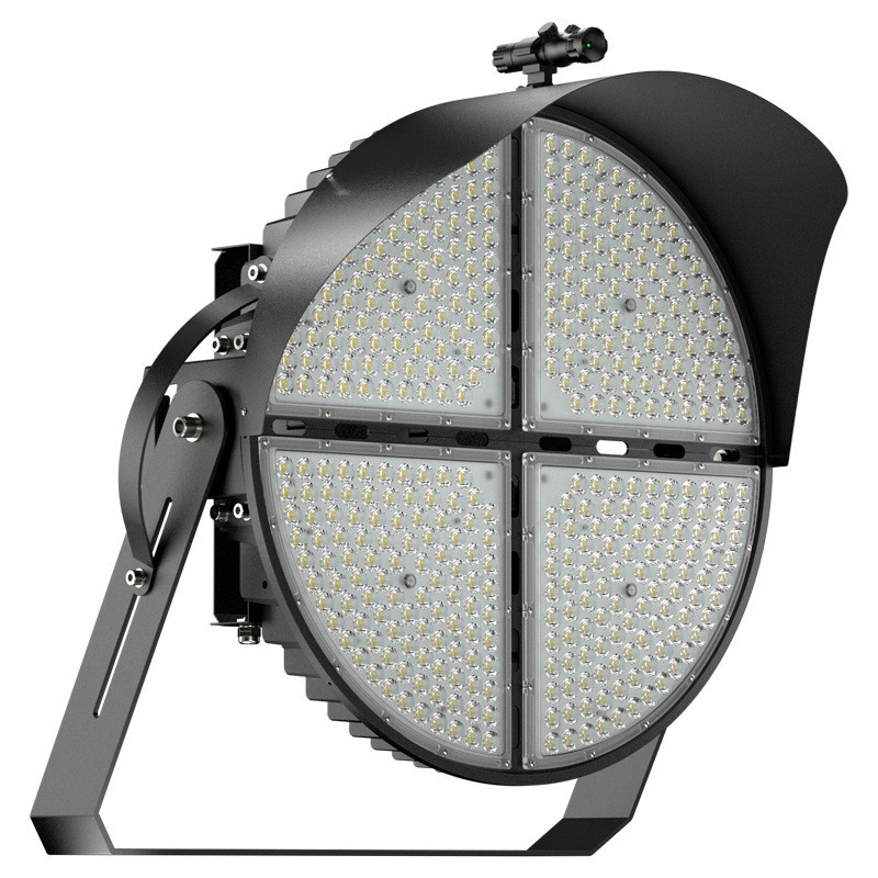 Manufacturer's LED circular court light, high-power high-pole light, engineering wharf outdoor waterproof floodlight, 220V mains power details Picture