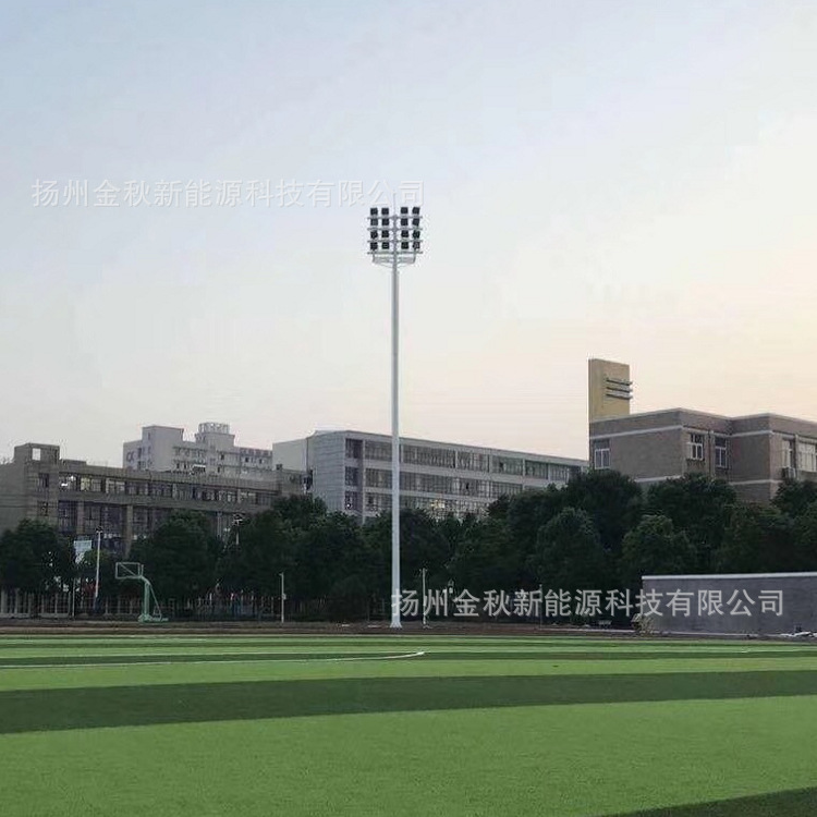 25-meter and 30-meter square LED high mast light manufacturer, lifting high mast light quotation, gymnasium and court high mast light Application Scenario