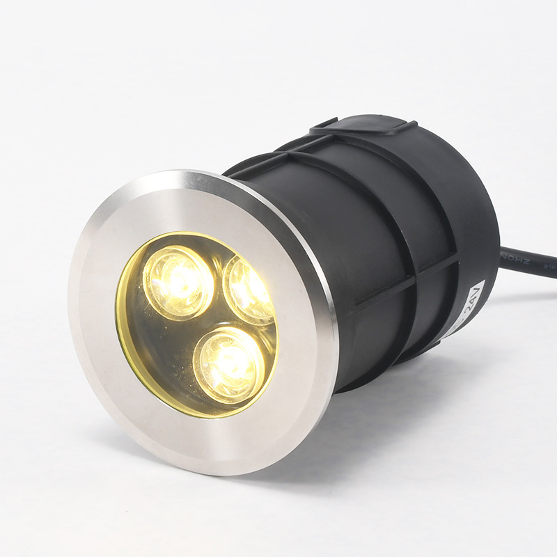 LED small ground lights 1W, 3W, 5W outdoor waterproof stainless steel side-emitting small ground lights, breathing lights, step lights details Picture