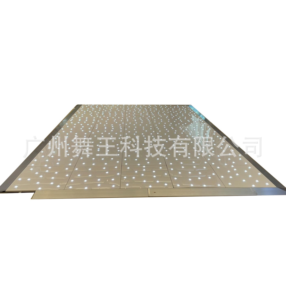 2x2ft White Dance Floor, White LED Dance Floor, starry sky, 36-light floor tiles, wedding stage Item Picture