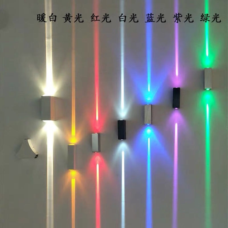 LED outdoor wall lamp, one beam of light, waterproof, courtyard, corridor, staircase, modern outdoor dual-head concentrating wall-washing lamp Application Scenario