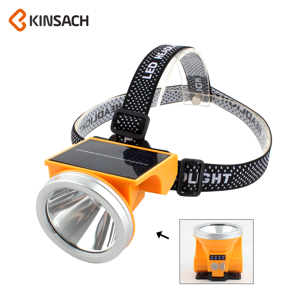 KINSACH Star Source TYPE-C Solar-powered COB-sensing Black headlamp
