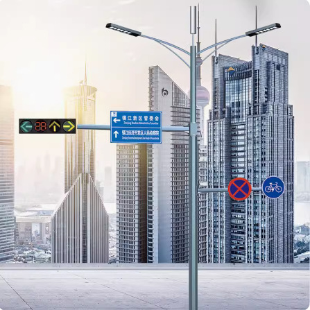 Source factory street lamps, traffic signs, monitoring integrated common pole, smart lamp post, charging pile, multi-functional integrated pole Specification drawing