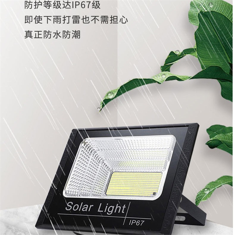 New solar sensor light, high-brightness LED solar floodlight, outdoor courtyard outdoor wall lamp, aluminum shell street lamp Application Scenario