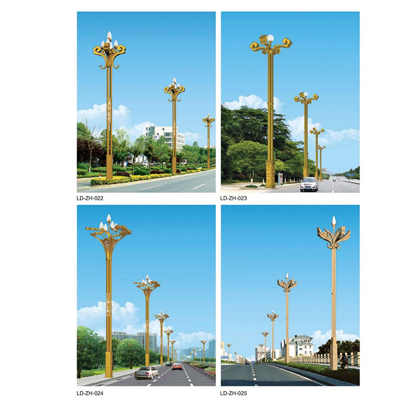 Road landscape lights, large LED municipal power outdoor municipal engineering lighting lamps, eight-fork nine-fire European magnolia lamps Application Scenario