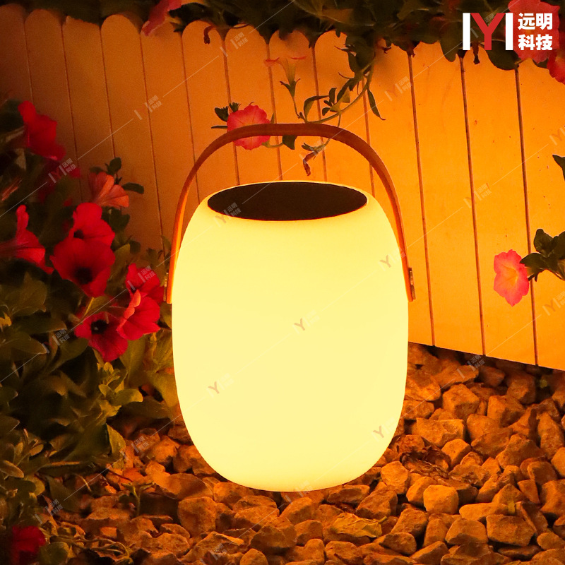 Cross-border e-commerce solar courtyard atmosphere lights, outdoor waterproof garden solar table lamps, camping decorative lights Specification drawing