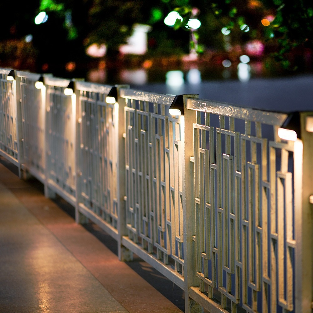 Cross-border solar wall lamps, outdoor rainproof courtyard and garden decoration, staircase and step lights, fence and fence LED wall lamps Specification drawing