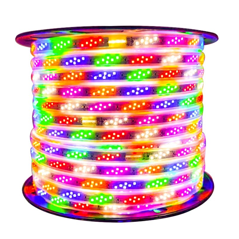The running light strip, led light bar, outdoor waterproof seven-color changing light, ultra-bright plaque, color light, exterior wall chasing light, flowing water, and iridesy colors Item Picture