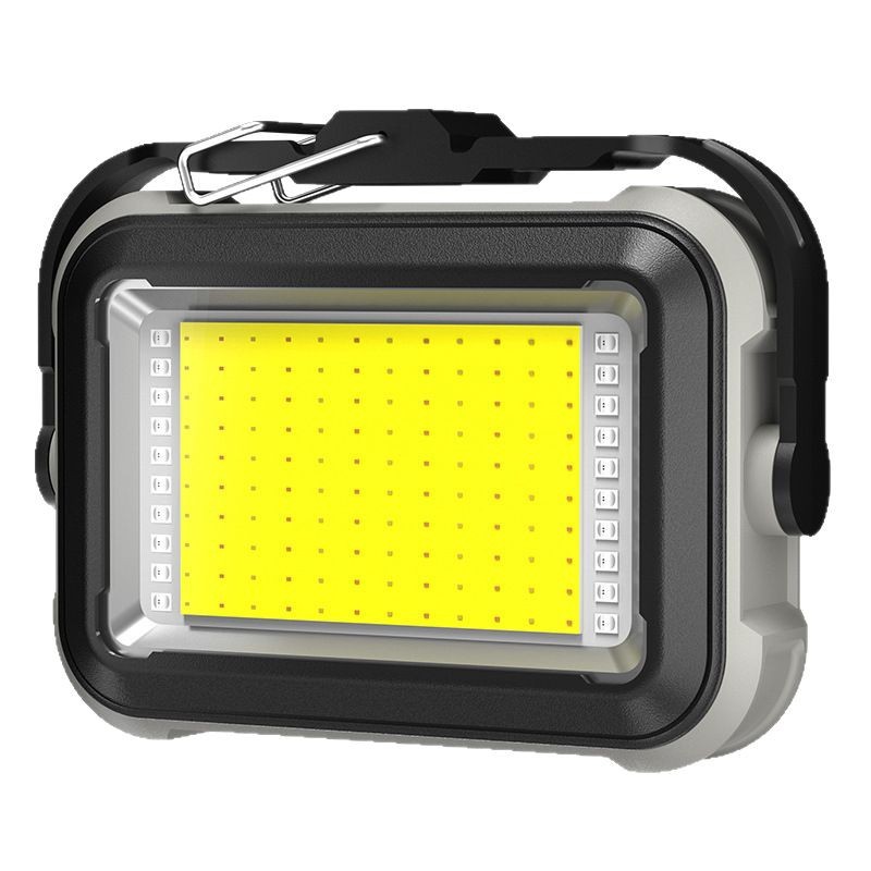 New high-power high-intensity searchlight, outdoor lighting lamp, solar-charging work light, red and blue flash floodlight Item Picture