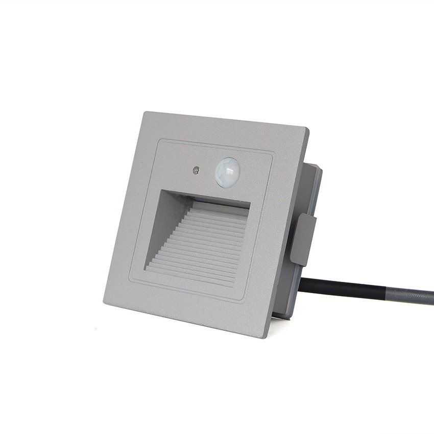 Outdoor 8585 LED human body sensor floor lamp, outdoor waterproof sensor step lamp, embedded aluminum floor lamp Item Picture