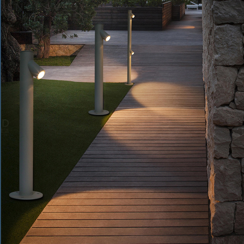 Bamboo joint lamps, modern and simple garden lamps, outdoor waterproof lawn lamps, villa garden landscape garden outdoor grassland lamps details Picture
