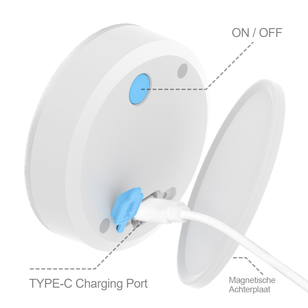 Swimming pool wall light, LED swimming pool light, magnetic charging diving light, 13-bead remote control underwater light, IP68 landscape atmosphere light Specification drawing