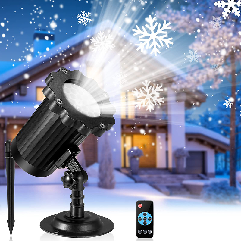 New LED blizzard snowflake outdoor lawn projection light Christmas party decorative snowflake light Application Scenario