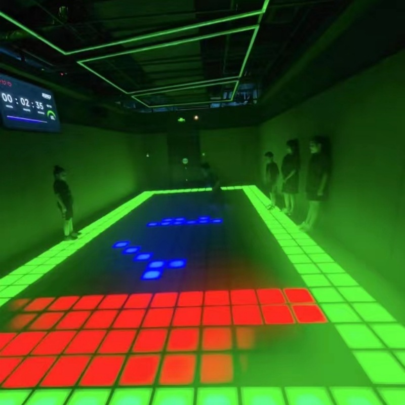 "Escape room Jumping Grid sports puzzle, grid game, grid battle. full figure