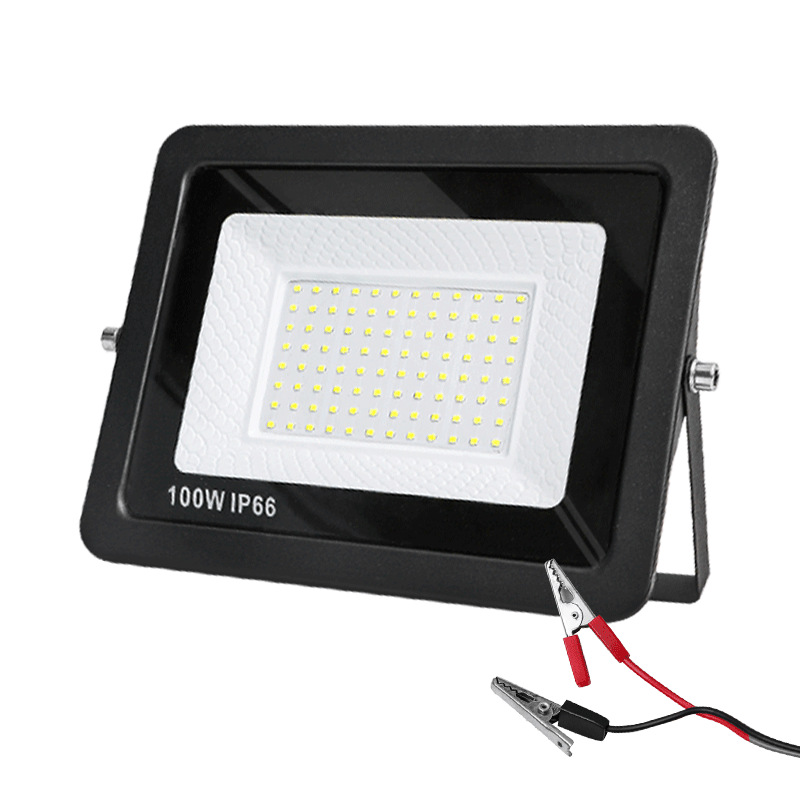 Street stall low-voltage floodlight, outdoor waterproof battery, night market street stall, Marine outdoor light, 12-85V DC lighting lamp Item Picture