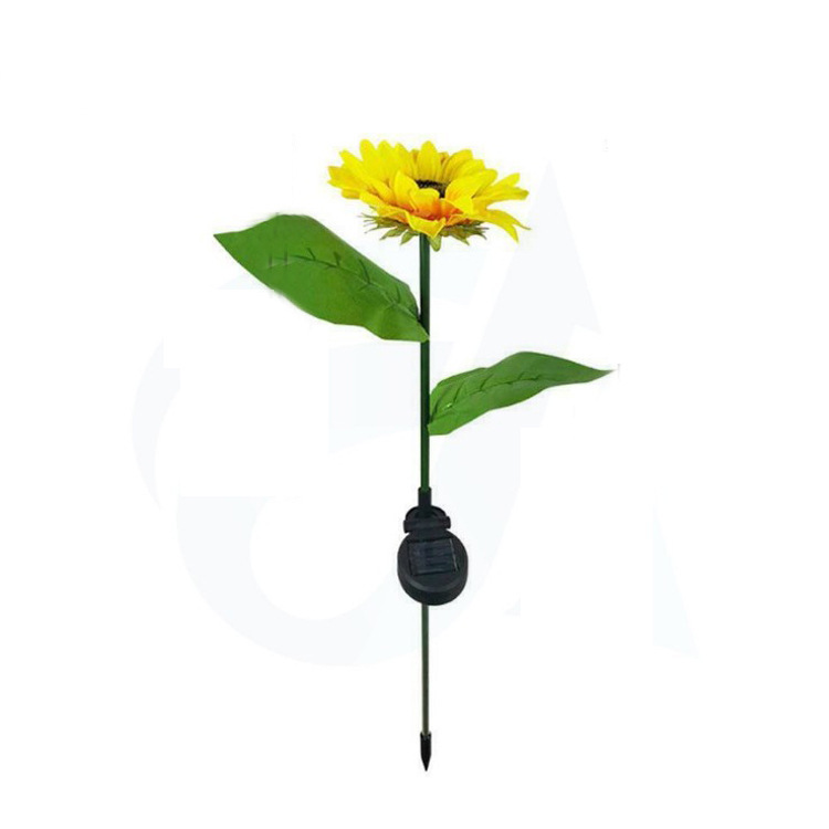 Cross-border best-selling solar sunflower lamps, garden and courtyard simulation flower lawn ground insert lamps, decorative lamps and landscape lamps Item Picture
