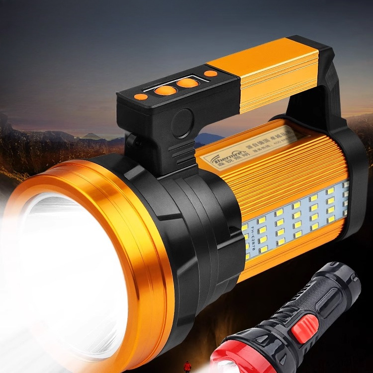 Flashlight high-intensity charging outdoor ultra-bright high-power long-range led xenon household patrol mine portable searchlight full figure