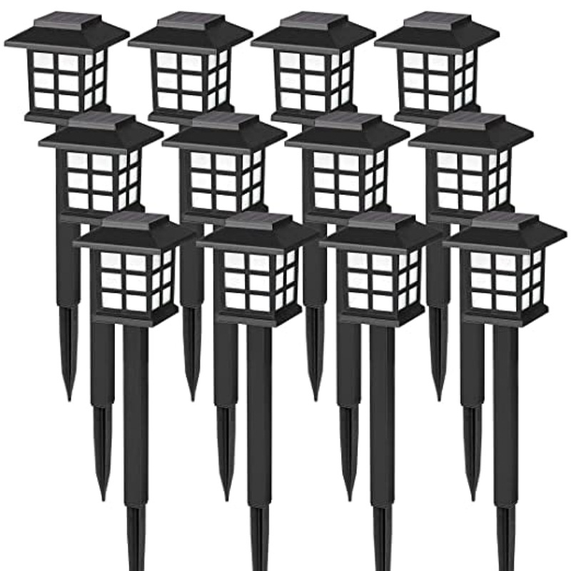 Solar lawn lights, waterproof garden landscape lights, outdoor grassland small palace lights, ground plug LED night lights, garden lights full figure