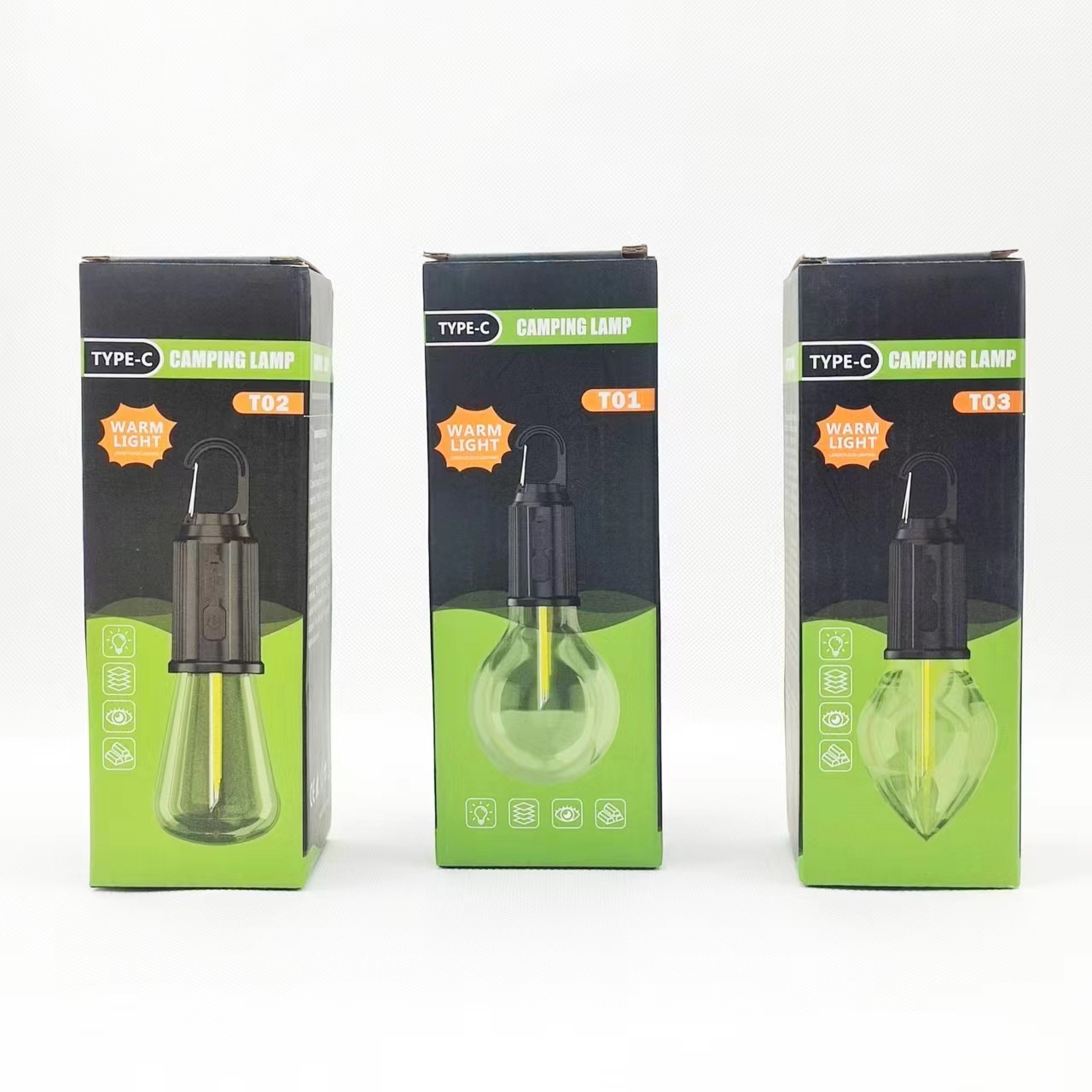 Cross-border multi-functional tungsten filament bulb lamp, outdoor camping tent lamp, ambient lamp, USB charging, retro LED bulb Item Picture