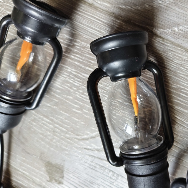 5-meter 10-lamp led shaped light, horse-running color light, outdoor courtyard decoration, suspended flame oil light, IP44 Christmas light details Picture