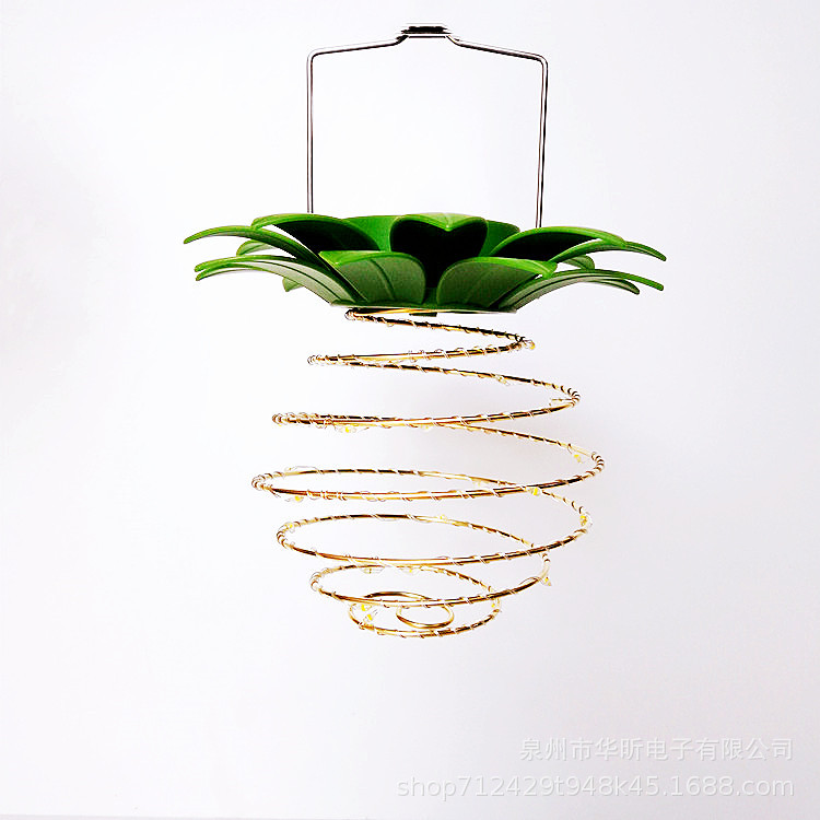 Cross-border outdoor solar garden lamp head pendant lamp, pineapple lamp, solar garden atmosphere lamp, solar decorative lamp Item Picture