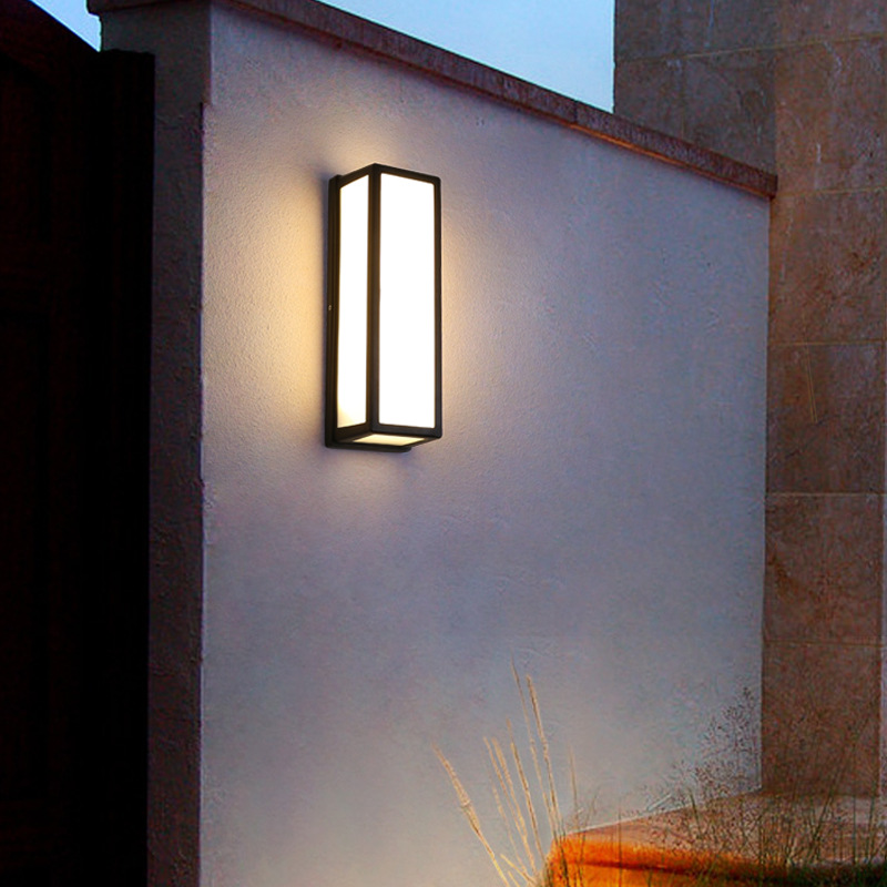 New outdoor waterproof led wall lamps for balconies, terraces, courtyards and outdoor lighting Application Scenario