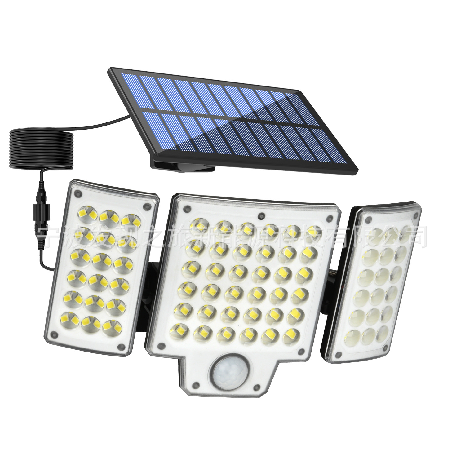 New solar wall lamps, outdoor lighting, solar garden lamps, garage street lamps, and rotatable human body sensor lamps Item Picture