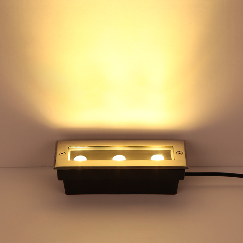 LED ground buried light strips, square 3W, 12W, 24W, linear strip ground buried lights, wall-washing lights, landscape lights, long buried lights Specification drawing