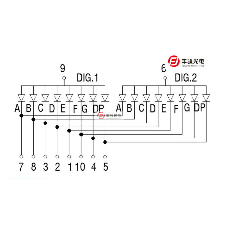 Fascia gun accessory digital tube 2281AB blue light 0.28 inch 2-digit blue light 2281 blue digital tube 0.28 inch Item Picture